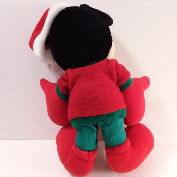 Christmas Mickey Mouse Vintage Disney Plush - Picture 2 of 5
